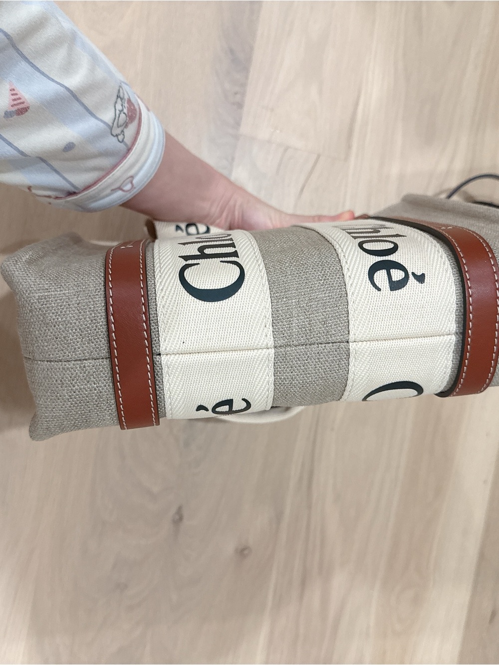 NWT CHLOE SMALL WOODY TOTE BAG WITH STRAP - Picture 13 of 13